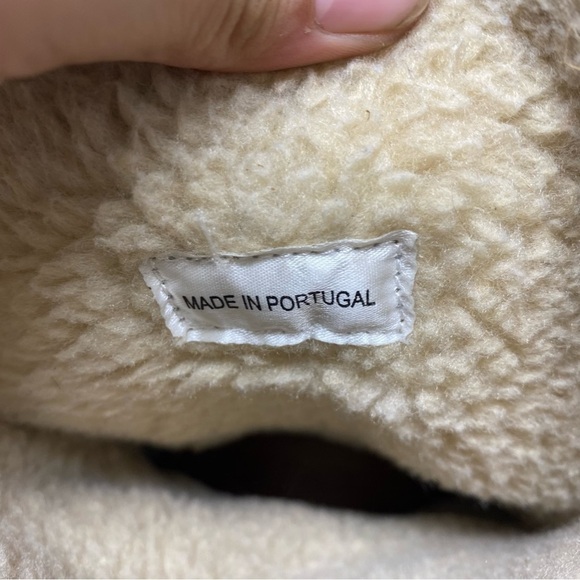 Fat Face Boots Women’s 39 Brown Suede Maine Wool Fleece Made in Portugal US8 - Picture 8 of 8